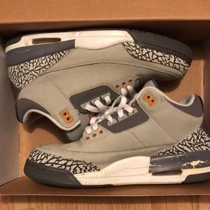 Jordan Cool Grey 3s Used Worn Cracking